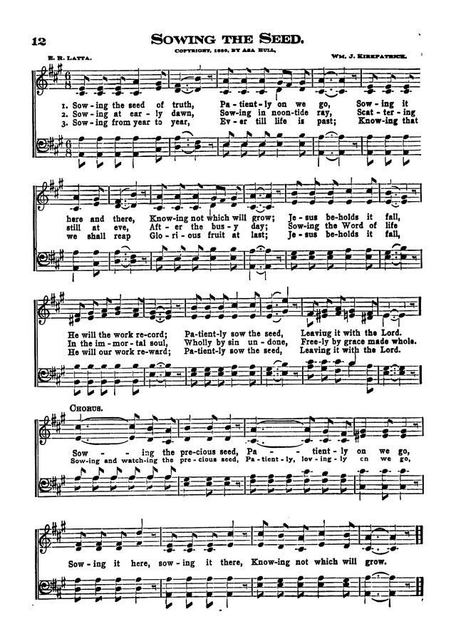 The Excelsior Hymnal page 12