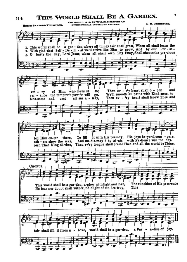 The Excelsior Hymnal page 34