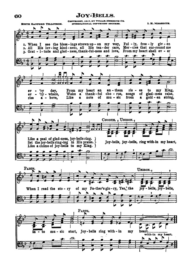 The Excelsior Hymnal page 60