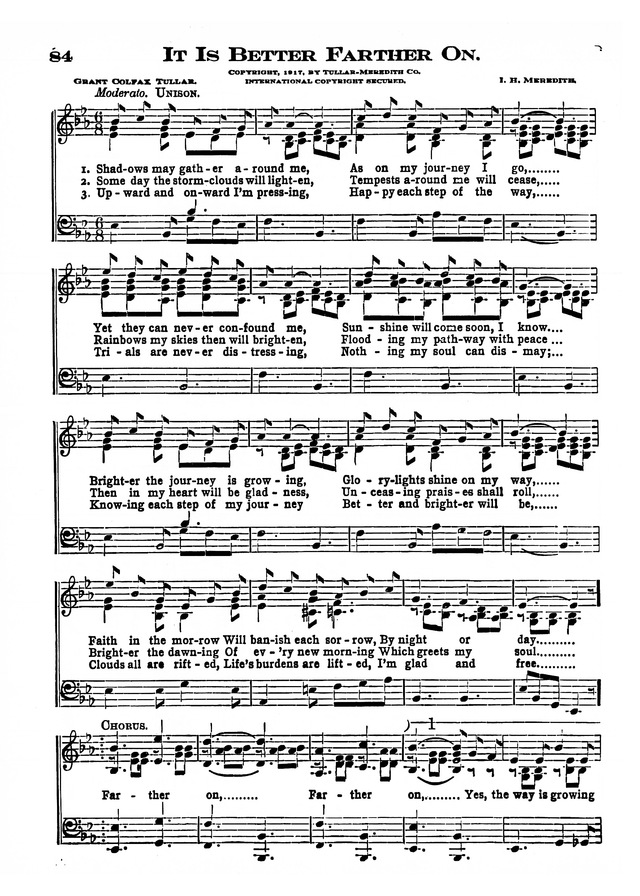 The Excelsior Hymnal page 84