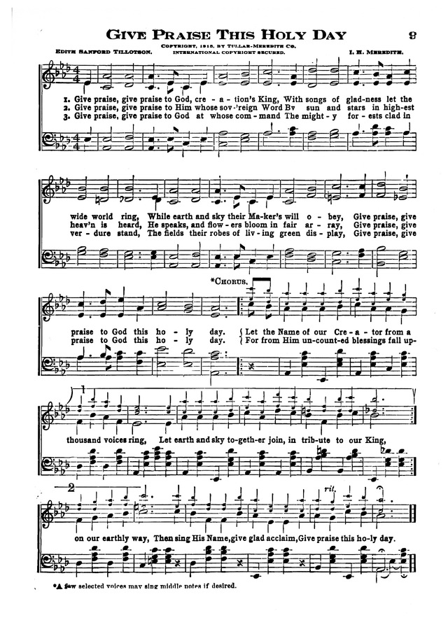 The Excelsior Hymnal page 9