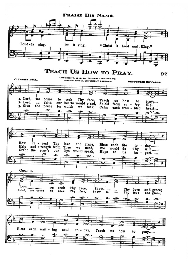 The Excelsior Hymnal page 97