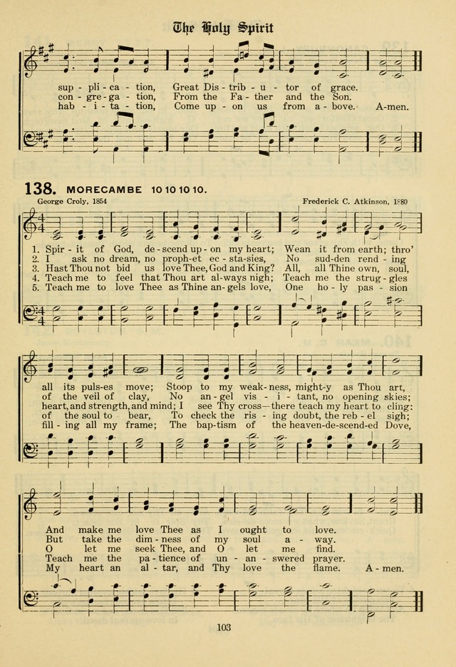 The Evangelical Hymnal page 105