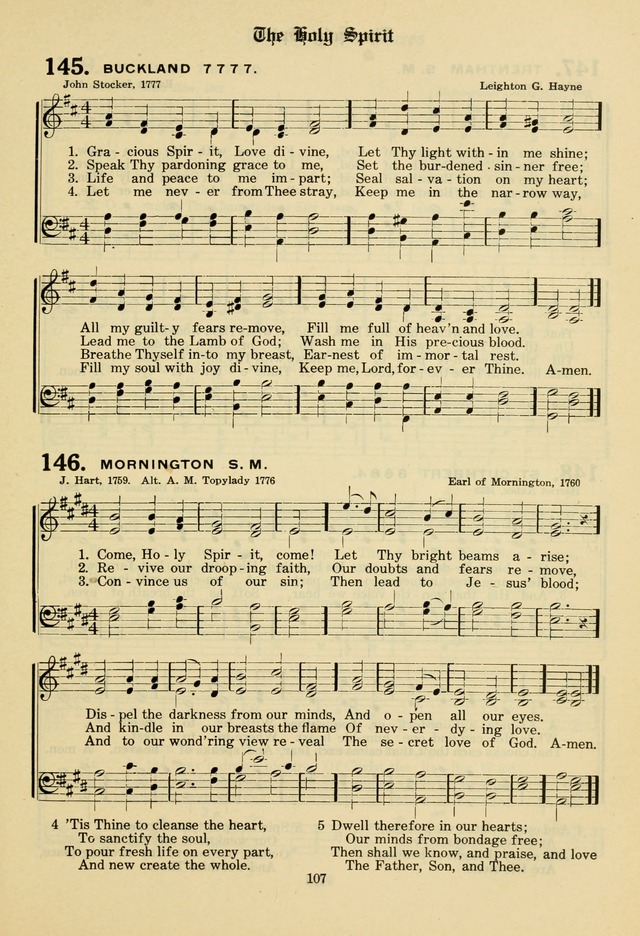 The Evangelical Hymnal page 109