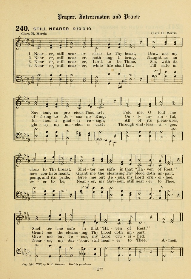 The Evangelical Hymnal page 179