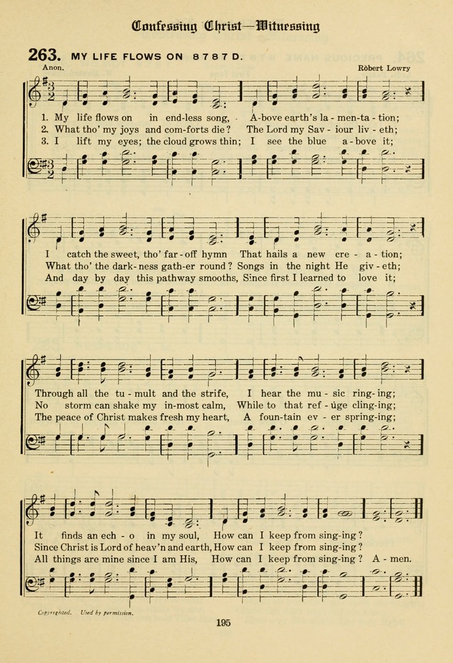 The Evangelical Hymnal page 197