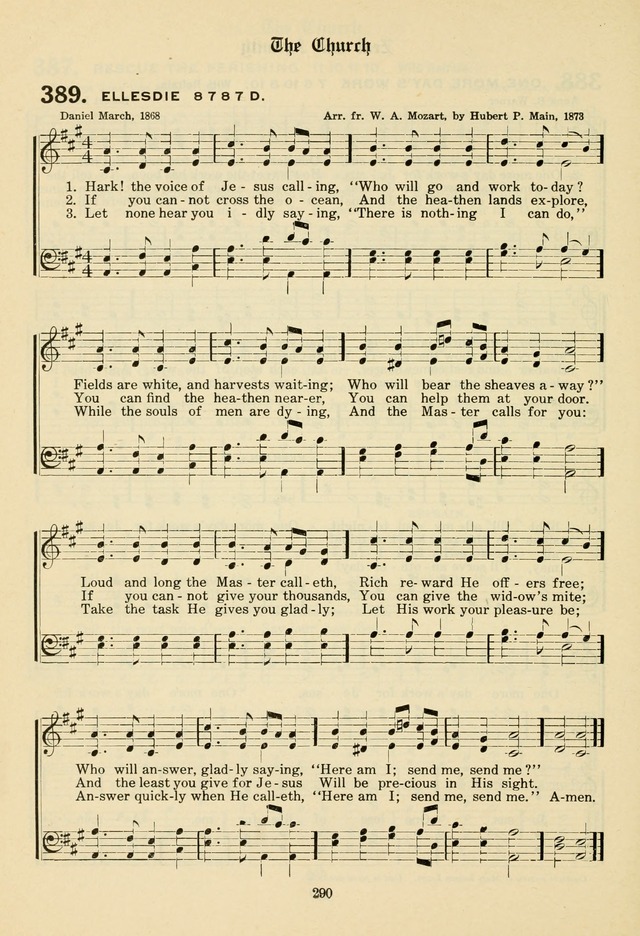 The Evangelical Hymnal page 292