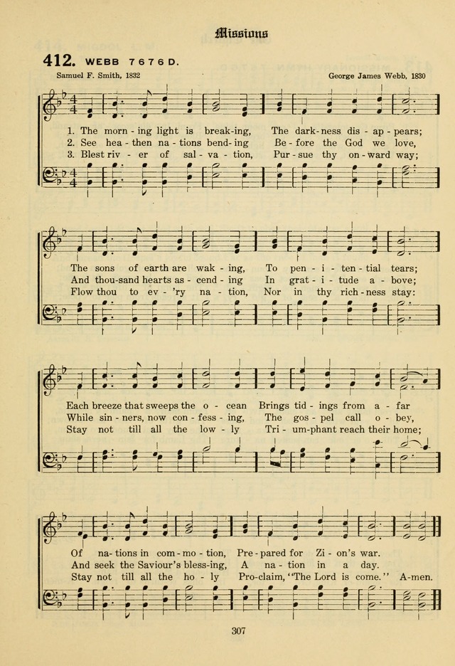 The Evangelical Hymnal page 309