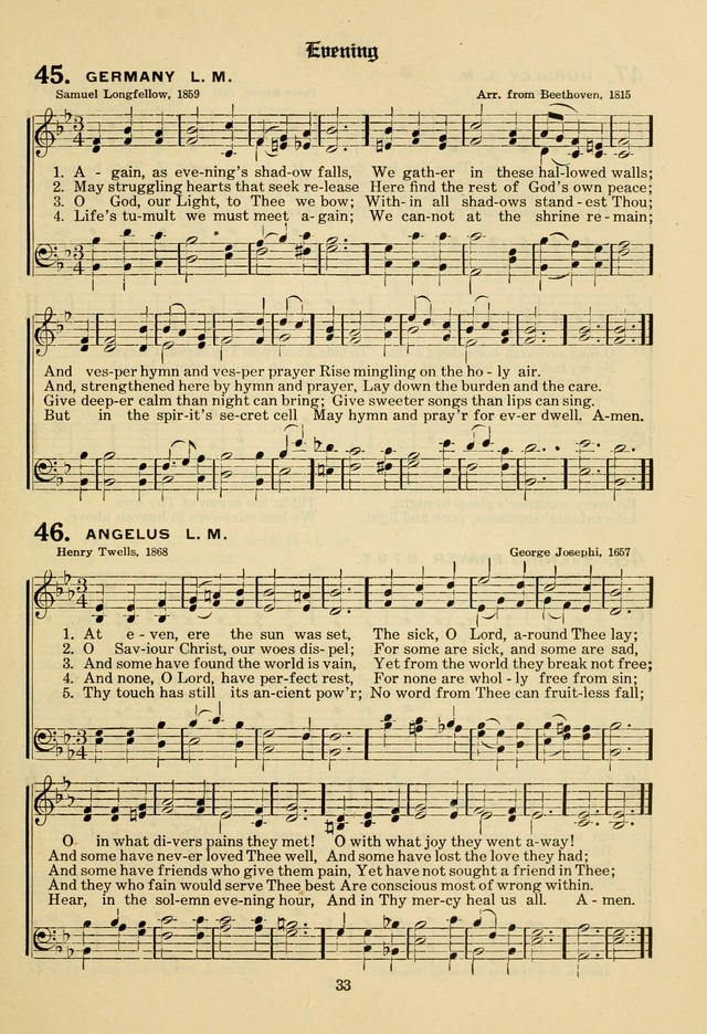 The Evangelical Hymnal page 35