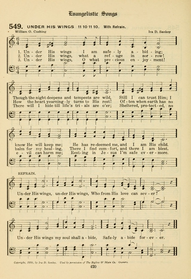 The Evangelical Hymnal page 422