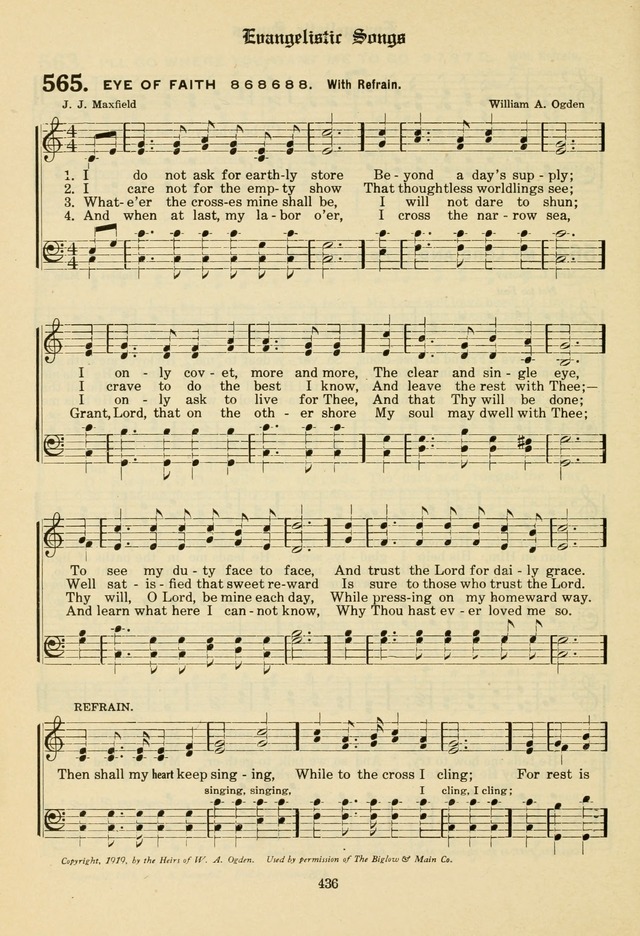 The Evangelical Hymnal page 438