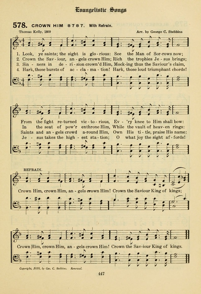 The Evangelical Hymnal page 449