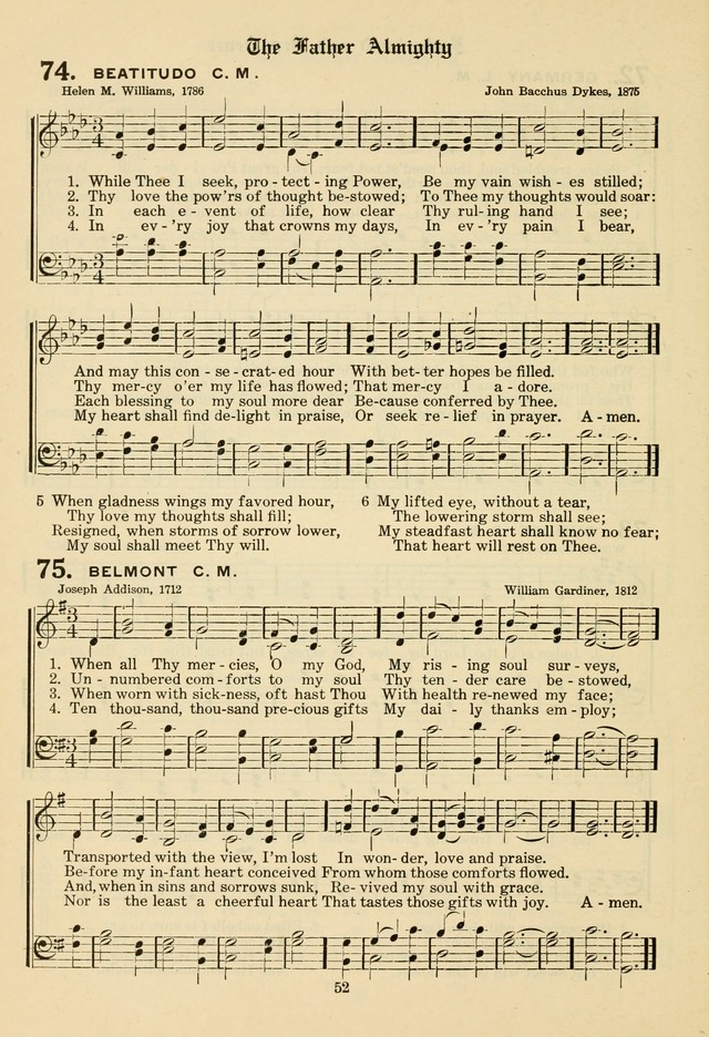 The Evangelical Hymnal page 54