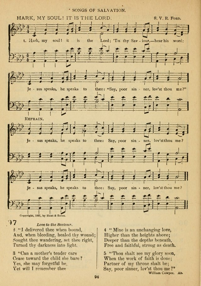 The Epworth Hymnal No. 2: containing standard hymns of the Church, Songs for the Sunday-school, songs for social services, Songs for Young People