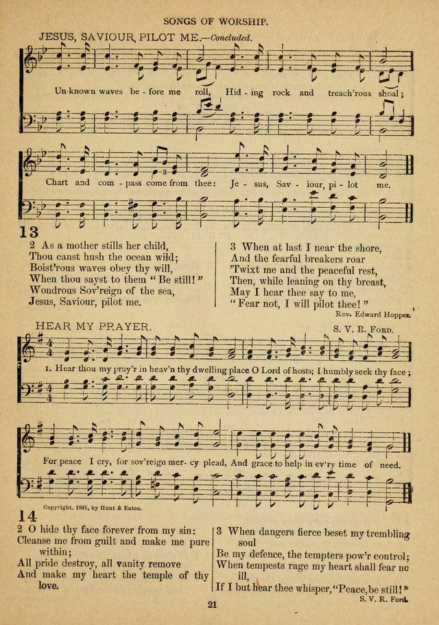 The Epworth Hymnal No. 2: containing standard hymns of the Church, Songs for the Sunday-school, songs for social services, Songs for Young People