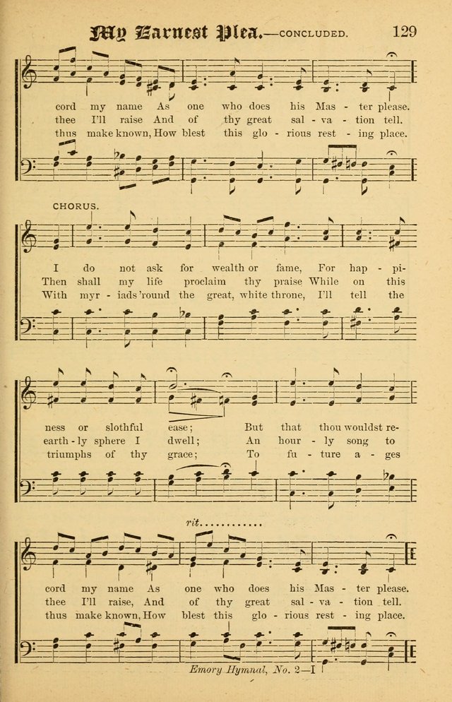 The Emory Hymnal No. 2: sacred hymns and music for use in public worship, Sunday-schools, social meetings and family worship page 131