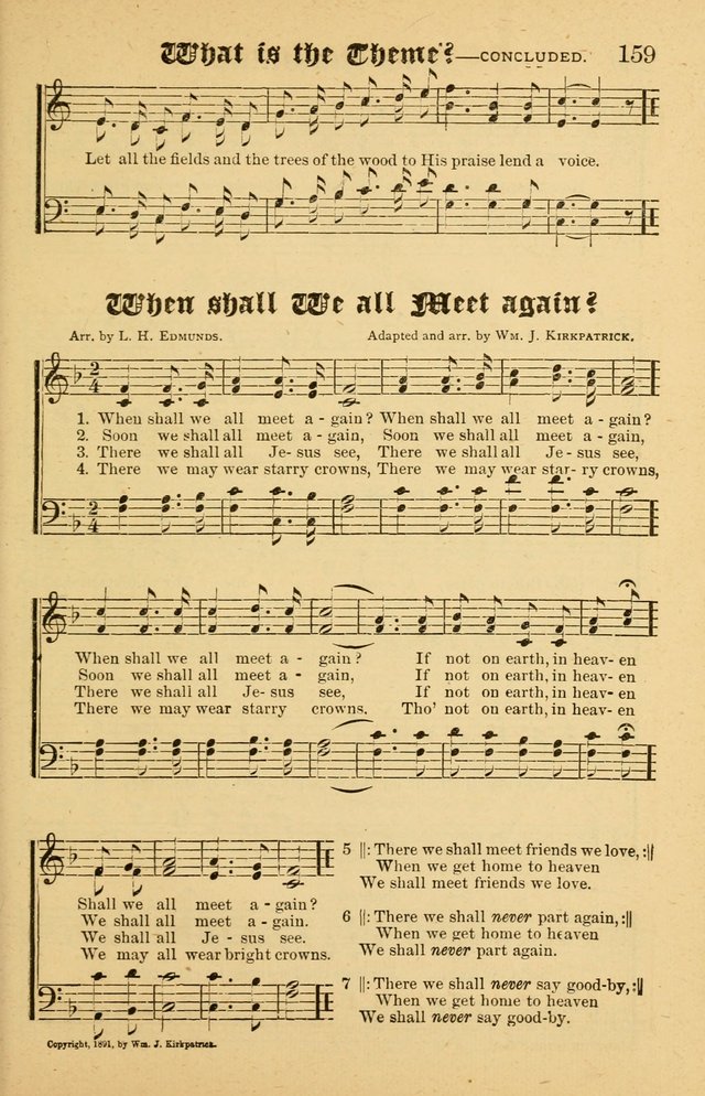 The Emory Hymnal No. 2: sacred hymns and music for use in public worship, Sunday-schools, social meetings and family worship page 161