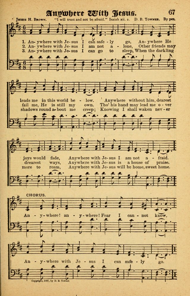 The Emory Hymnal No. 2: sacred hymns and music for use in public worship, Sunday-schools, social meetings and family worship page 67