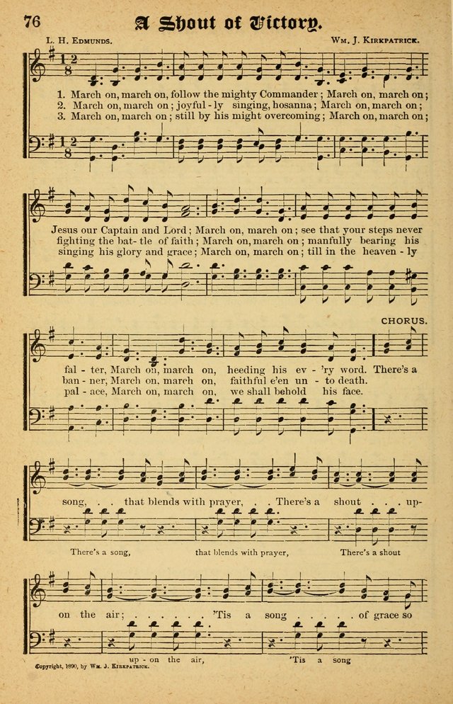 The Emory Hymnal No. 2: sacred hymns and music for use in public worship, Sunday-schools, social meetings and family worship page 76