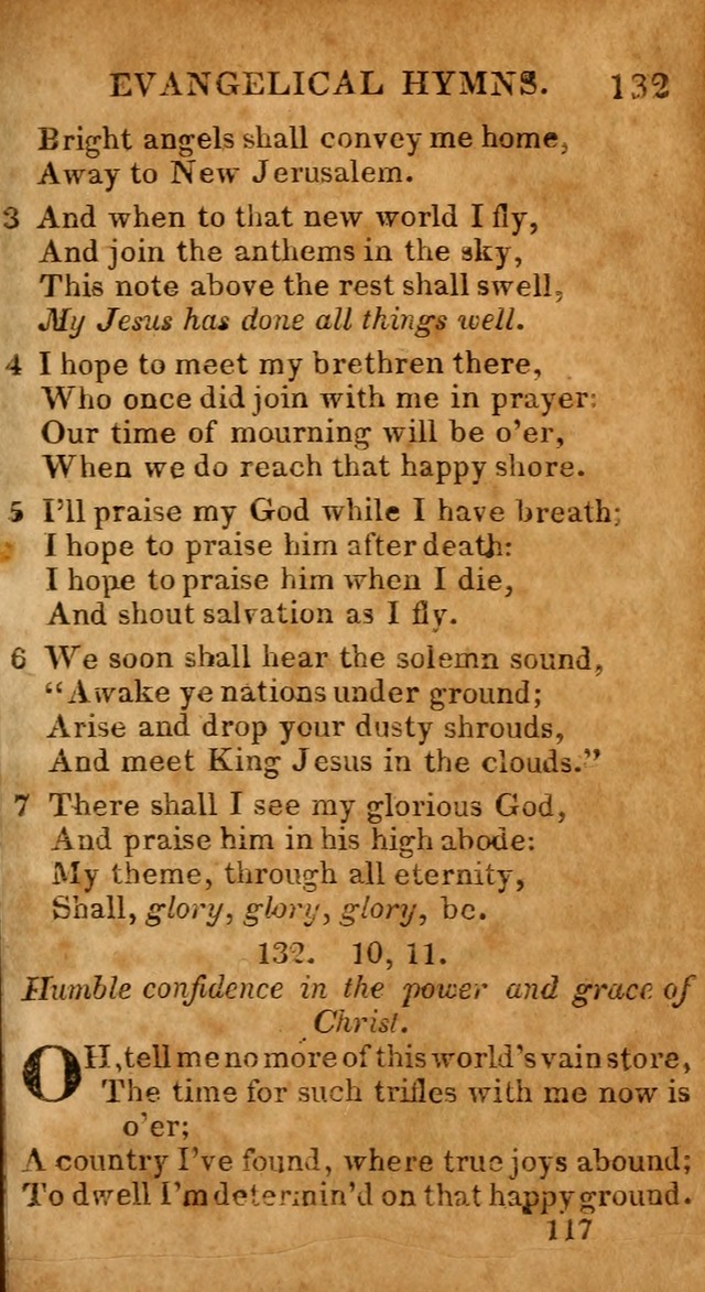 Evangelical Hymns: for private, family, social, and public worship; selected from various authors (3rd ed. enl.) page 117