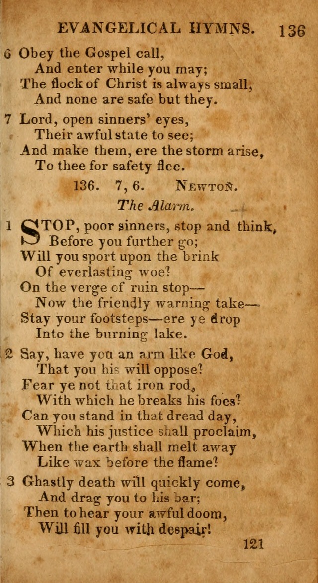 Evangelical Hymns: for private, family, social, and public worship; selected from various authors (3rd ed. enl.) page 121