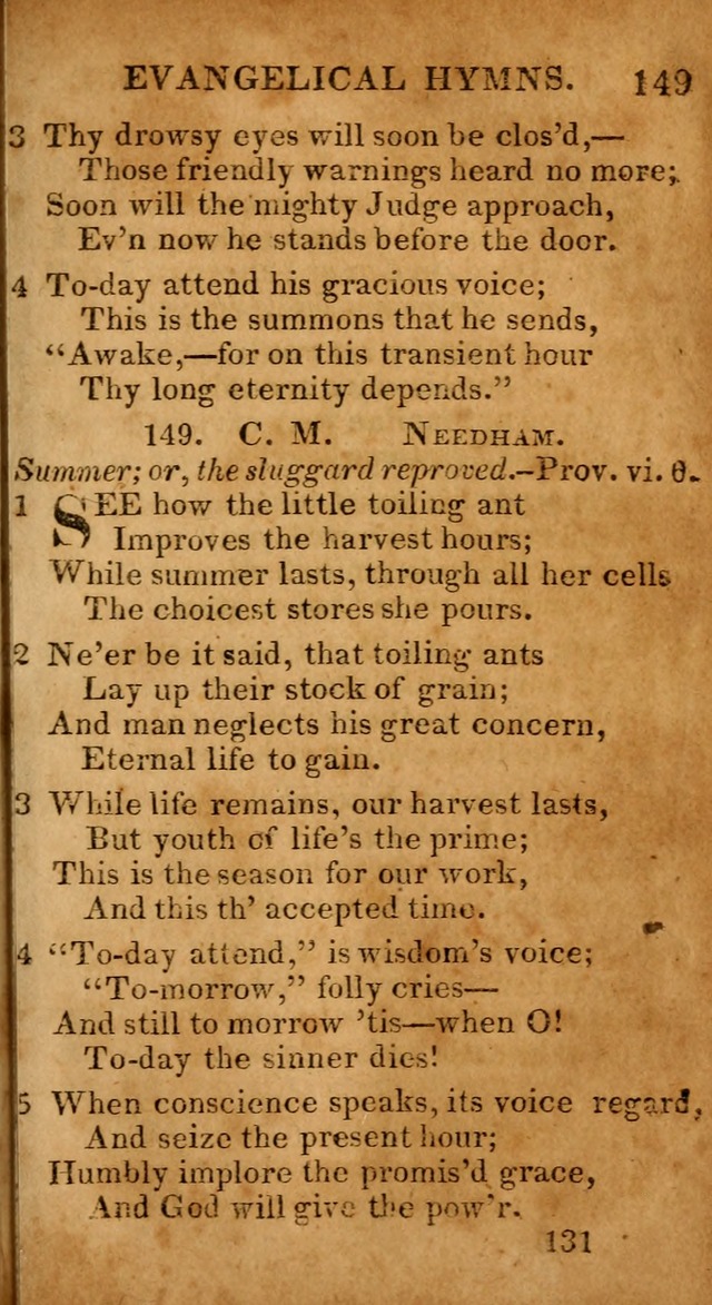 Evangelical Hymns: for private, family, social, and public worship; selected from various authors (3rd ed. enl.) page 131