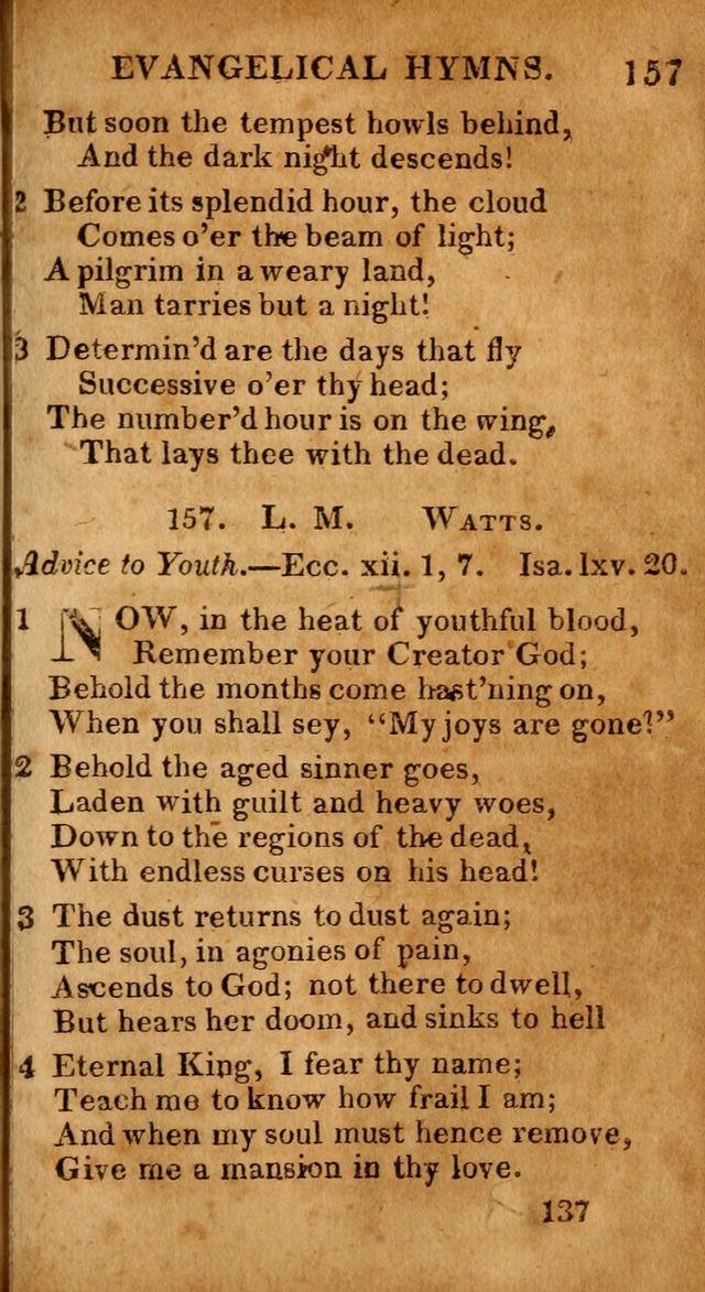 Evangelical Hymns: for private, family, social, and public worship; selected from various authors (3rd ed. enl.) page 137