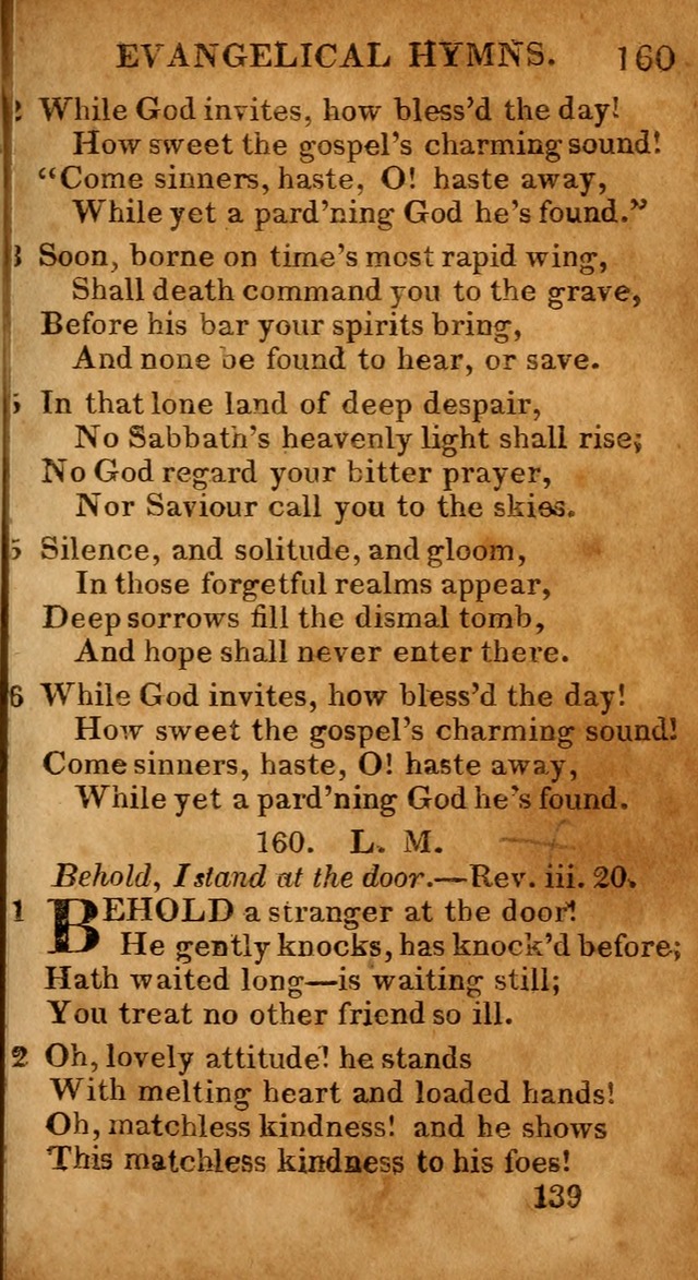 Evangelical Hymns: for private, family, social, and public worship; selected from various authors (3rd ed. enl.) page 139