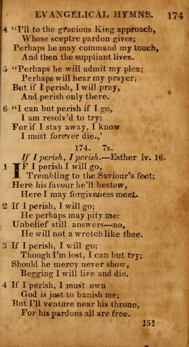 Evangelical Hymns: for private, family, social, and public worship; selected from various authors (3rd ed. enl.) page 151