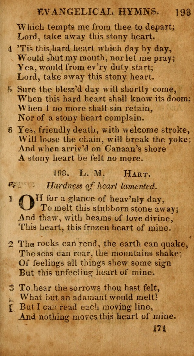 Evangelical Hymns: for private, family, social, and public worship; selected from various authors (3rd ed. enl.) page 171