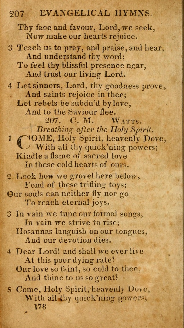 Evangelical Hymns: for private, family, social, and public worship; selected from various authors (3rd ed. enl.) page 178