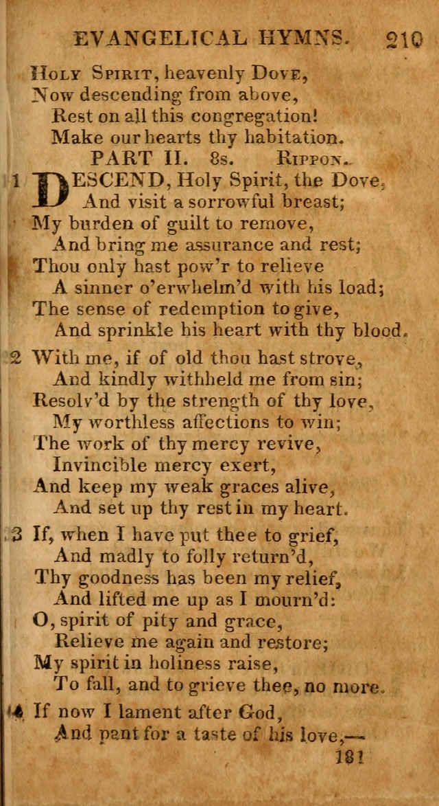 Evangelical Hymns: for private, family, social, and public worship; selected from various authors (3rd ed. enl.) page 181