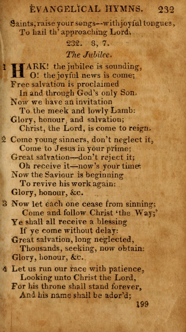 Evangelical Hymns: for private, family, social, and public worship; selected from various authors (3rd ed. enl.) page 199