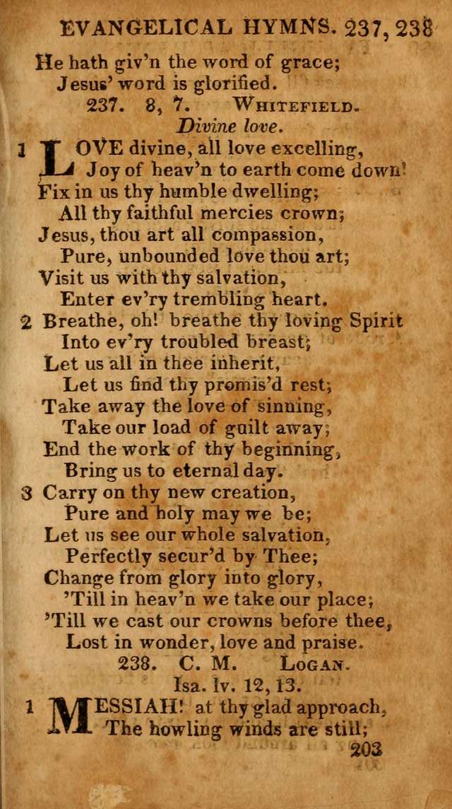 Evangelical Hymns: for private, family, social, and public worship; selected from various authors (3rd ed. enl.) page 203