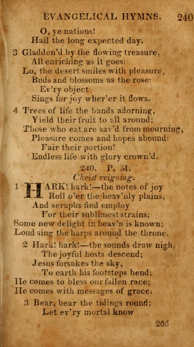 Evangelical Hymns: for private, family, social, and public worship; selected from various authors (3rd ed. enl.) page 205