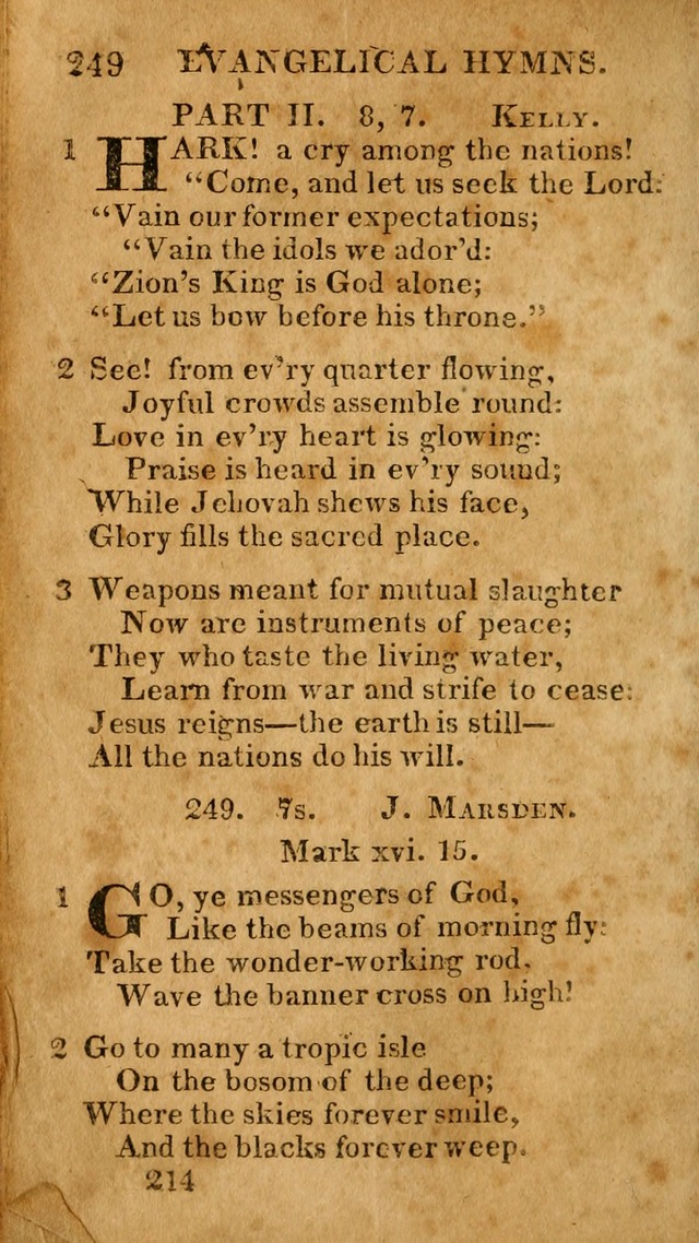 Evangelical Hymns: for private, family, social, and public worship; selected from various authors (3rd ed. enl.) page 214