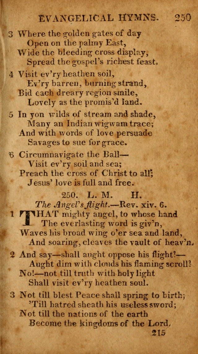 Evangelical Hymns: for private, family, social, and public worship; selected from various authors (3rd ed. enl.) page 215