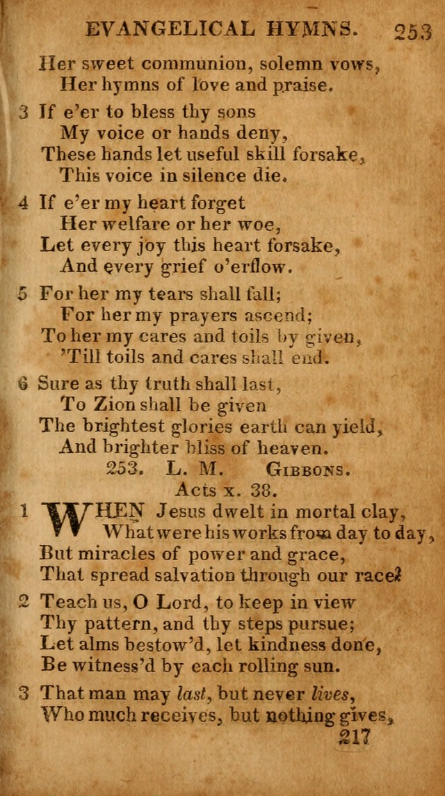 Evangelical Hymns: for private, family, social, and public worship; selected from various authors (3rd ed. enl.) page 217