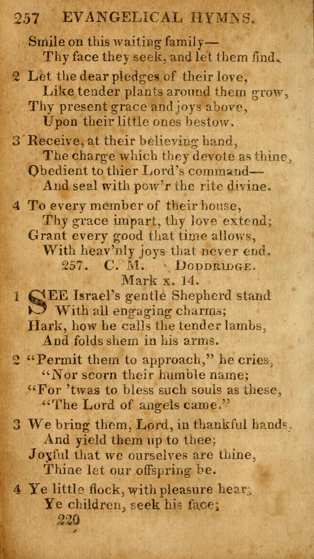 Evangelical Hymns: for private, family, social, and public worship; selected from various authors (3rd ed. enl.) page 220