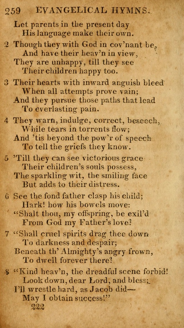 Evangelical Hymns: for private, family, social, and public worship; selected from various authors (3rd ed. enl.) page 222