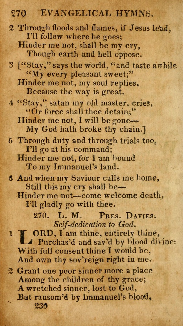 Evangelical Hymns: for private, family, social, and public worship; selected from various authors (3rd ed. enl.) page 230