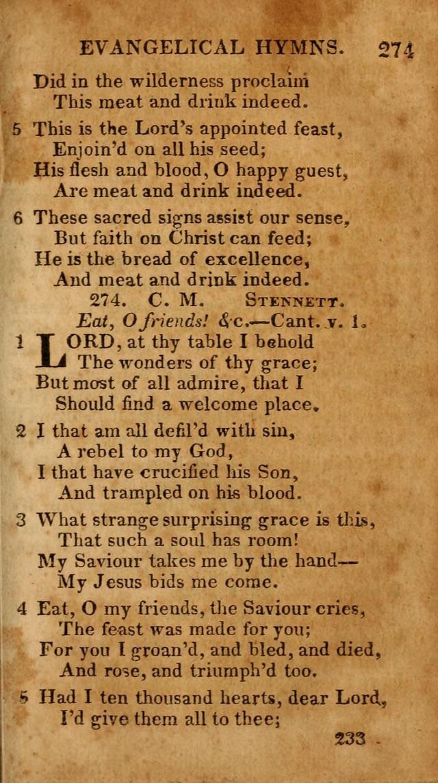 Evangelical Hymns: for private, family, social, and public worship; selected from various authors (3rd ed. enl.) page 233