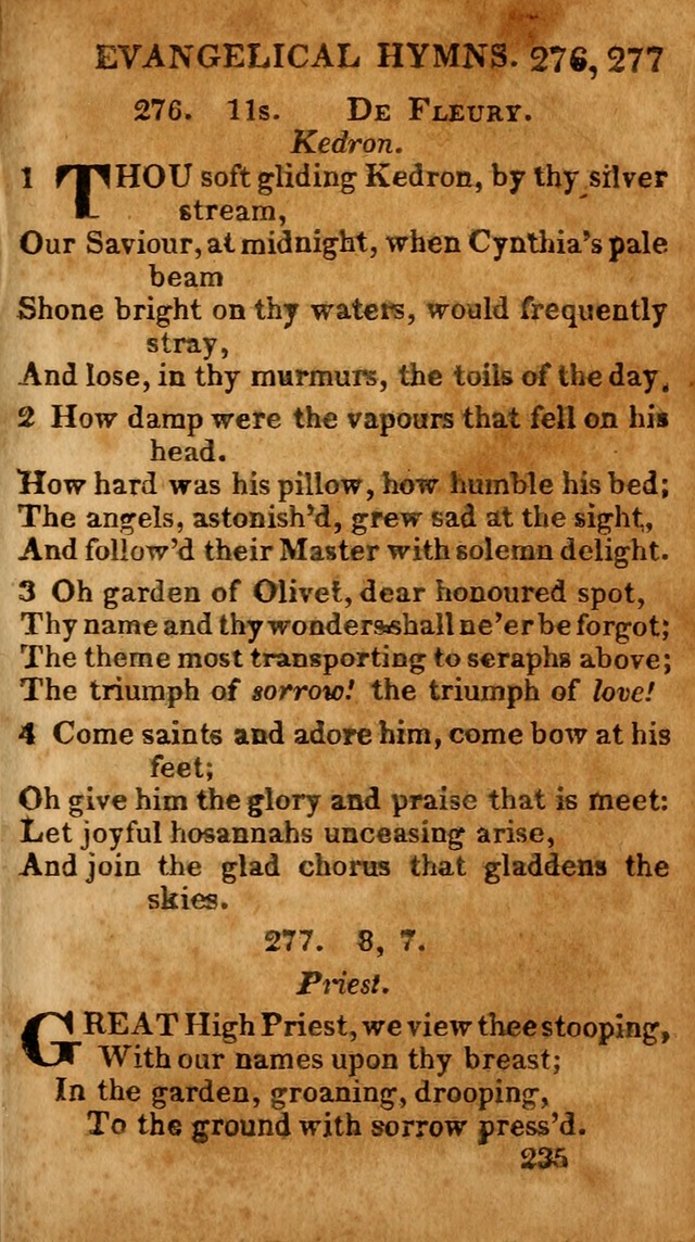 Evangelical Hymns: for private, family, social, and public worship; selected from various authors (3rd ed. enl.) page 235