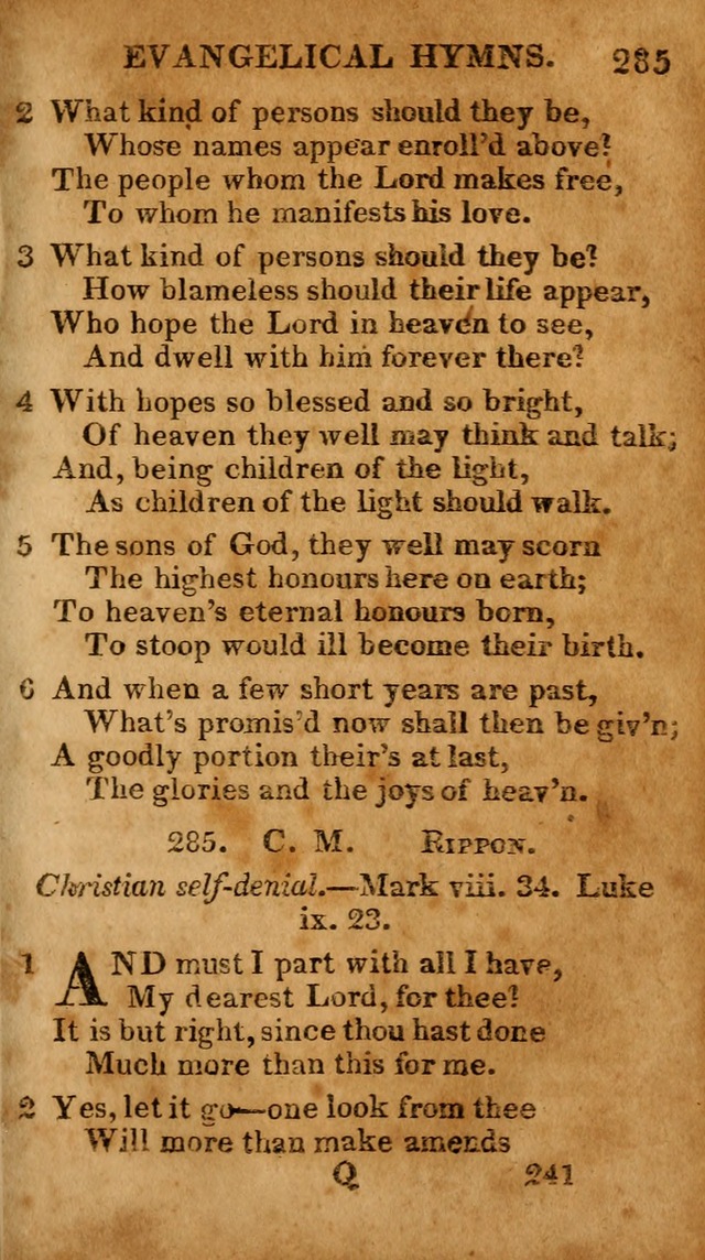 Evangelical Hymns: for private, family, social, and public worship; selected from various authors (3rd ed. enl.) page 241