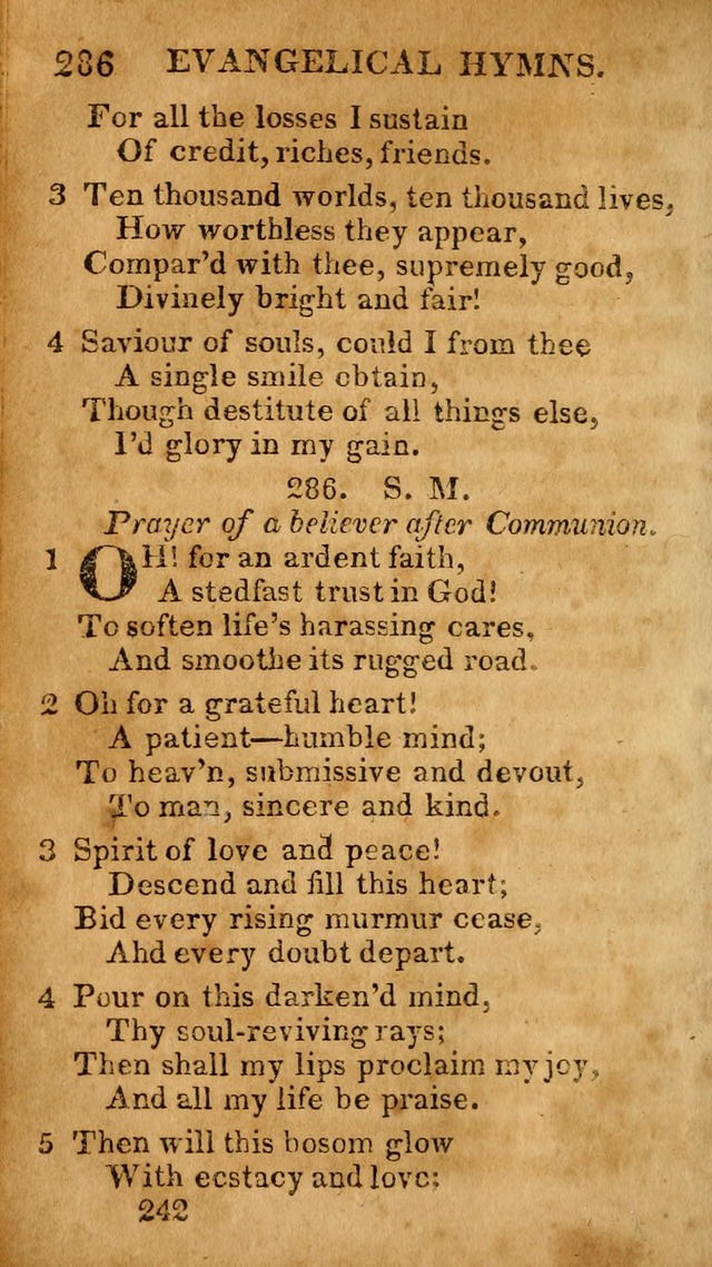 Evangelical Hymns: for private, family, social, and public worship; selected from various authors (3rd ed. enl.) page 242