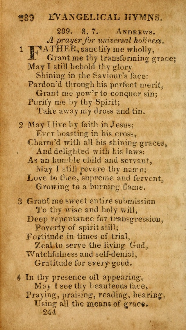 Evangelical Hymns: for private, family, social, and public worship; selected from various authors (3rd ed. enl.) page 244