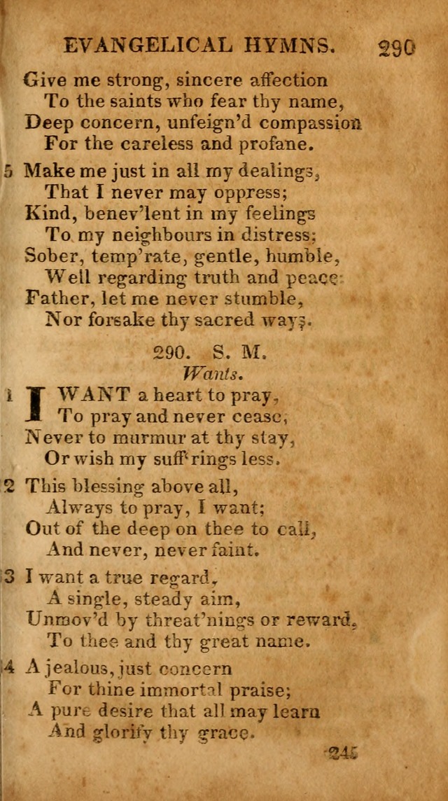 Evangelical Hymns: for private, family, social, and public worship; selected from various authors (3rd ed. enl.) page 245