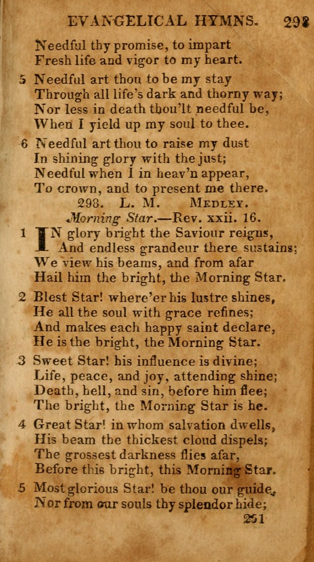 Evangelical Hymns: for private, family, social, and public worship; selected from various authors (3rd ed. enl.) page 251