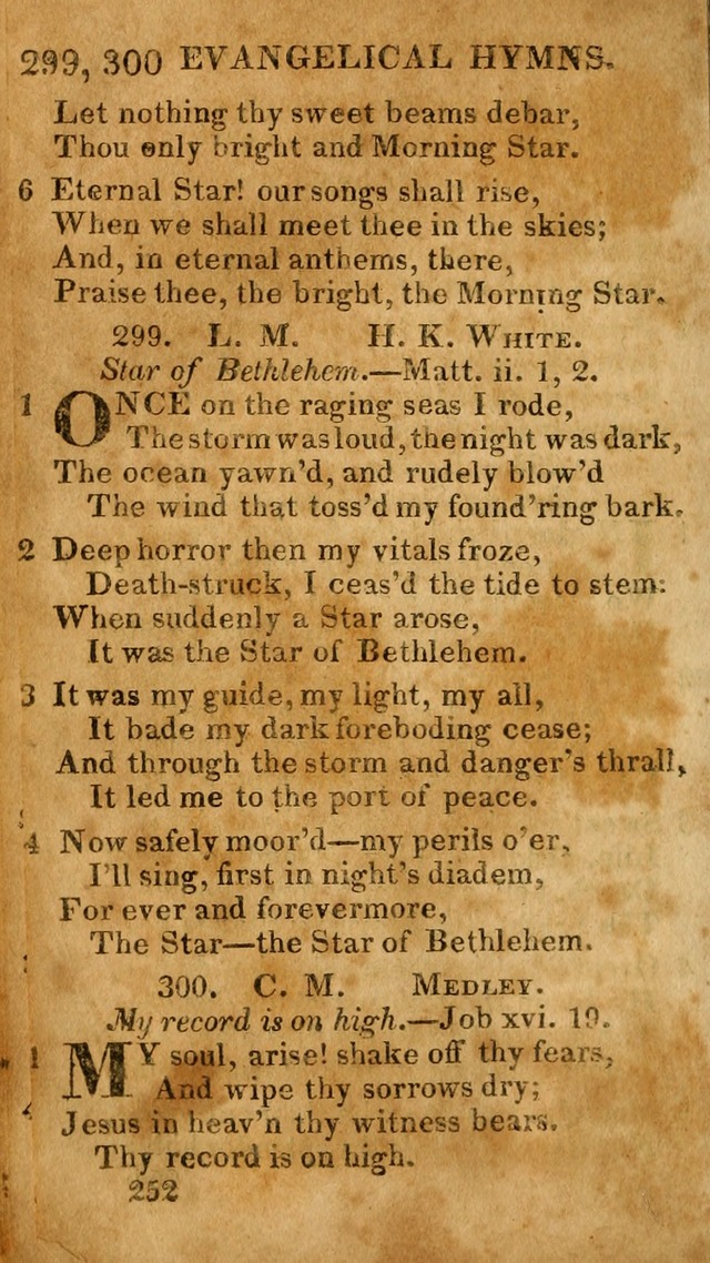 Evangelical Hymns: for private, family, social, and public worship; selected from various authors (3rd ed. enl.) page 252