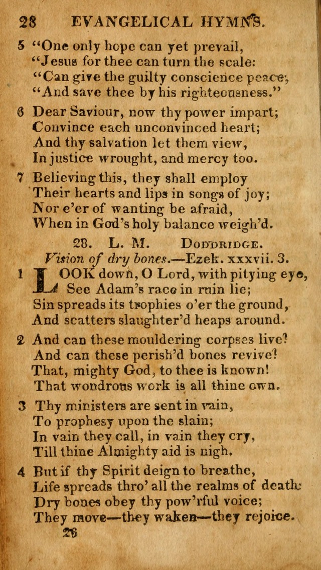 Evangelical Hymns: for private, family, social, and public worship; selected from various authors (3rd ed. enl.) page 26